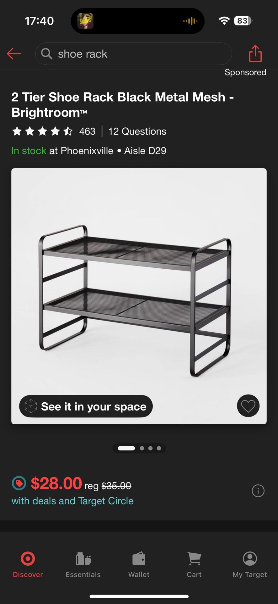 Target Shoe Rack