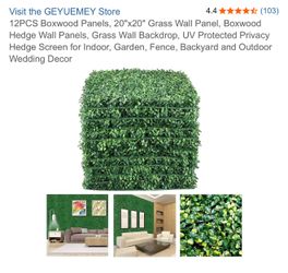 12pcs Boxwood Panels NEW