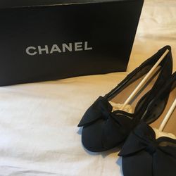 Chanel Black Ballet Flats Size 39