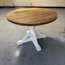 Custom Farmhouse Wood Dining Table Breakfast Table