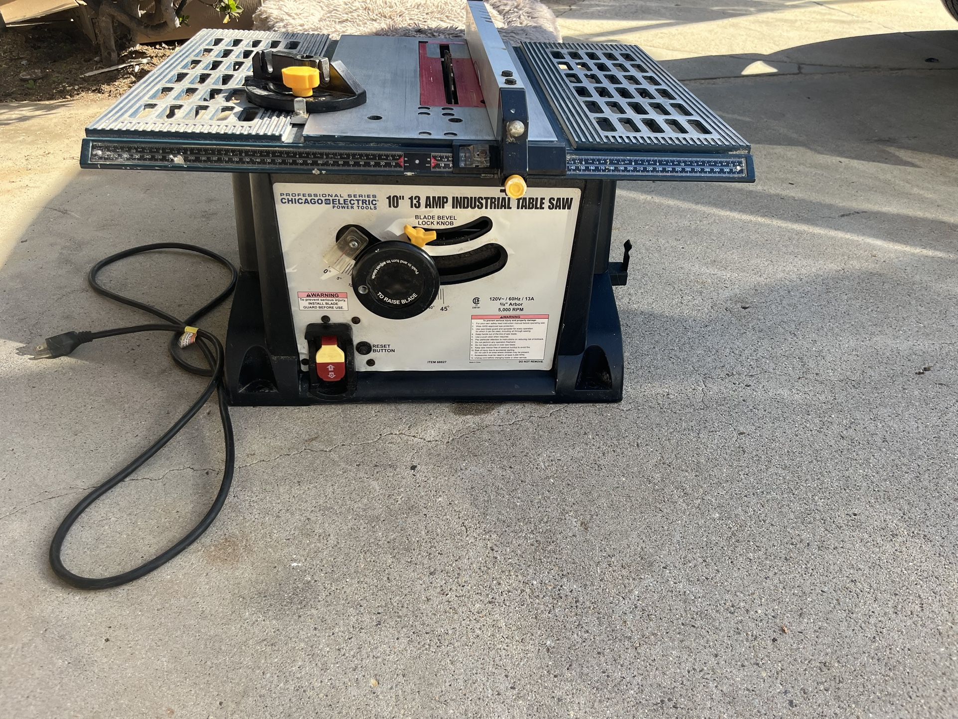 10” Chicago Portable Table Saw