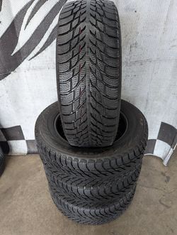 225/60r17 "Nubby New" Nokian Hakkapeliitta R3 SUV studless winter snow tires