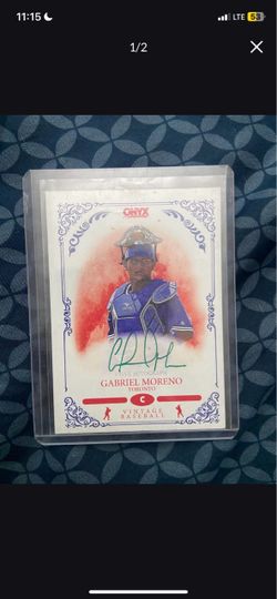 Gabriel Moreno blue jays signed autograph /50 card