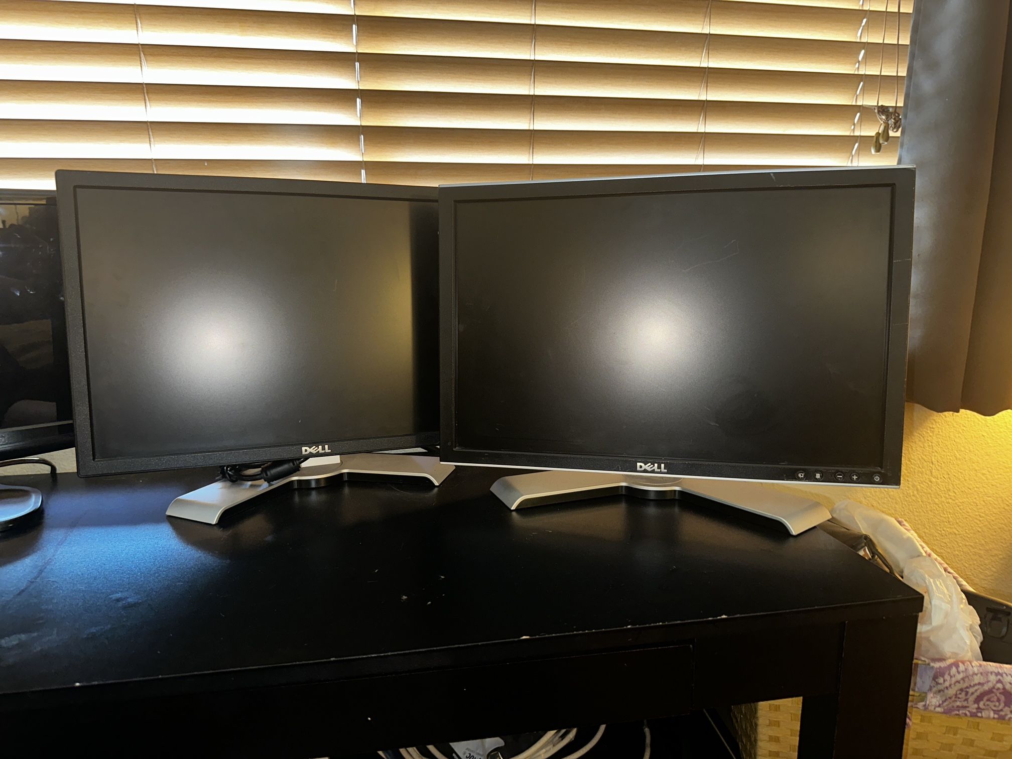 2 Dell Monitors 19"/12"
