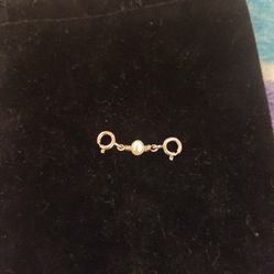 Sterling silver 925 freshwater single pearl necklace extender