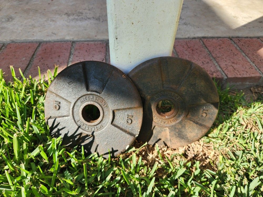 Vintage 2 Intersports 5 Lbs Weights