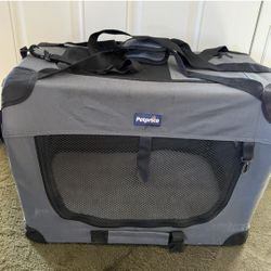 Petprsco Soft Sided Collapsible Pet Crate
