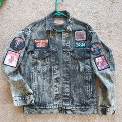 Levi Jacket with AC DC patches