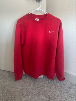 Red Nike Crewneck