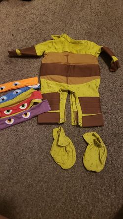 Infant Ninja Turtle Costume ( Size 0-3 mnths)