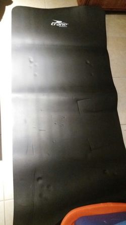 Yoga mat Black 7 feet by 3