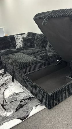 Large, Versatile Soft Jumbo Corduroy Sleeper Sectional Sofa