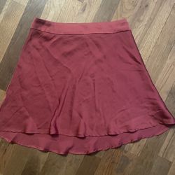 Free People Maroon Short Flare Skirt size 2