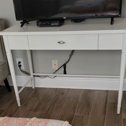 White Table with Small Draw