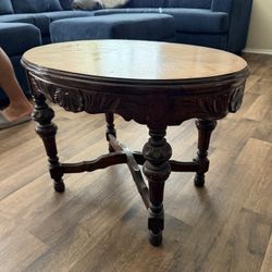 Antique Wooden Coffee End Table