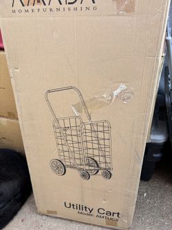 Brand New Utility Cart With Wheels, Foldable Shopping Cart