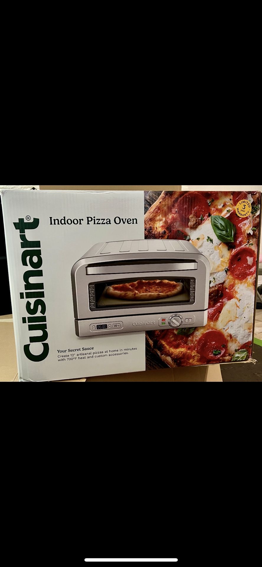 Cuisinart Indoor Pizza Oven Brand New