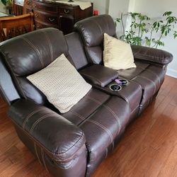 Leather Sofa 