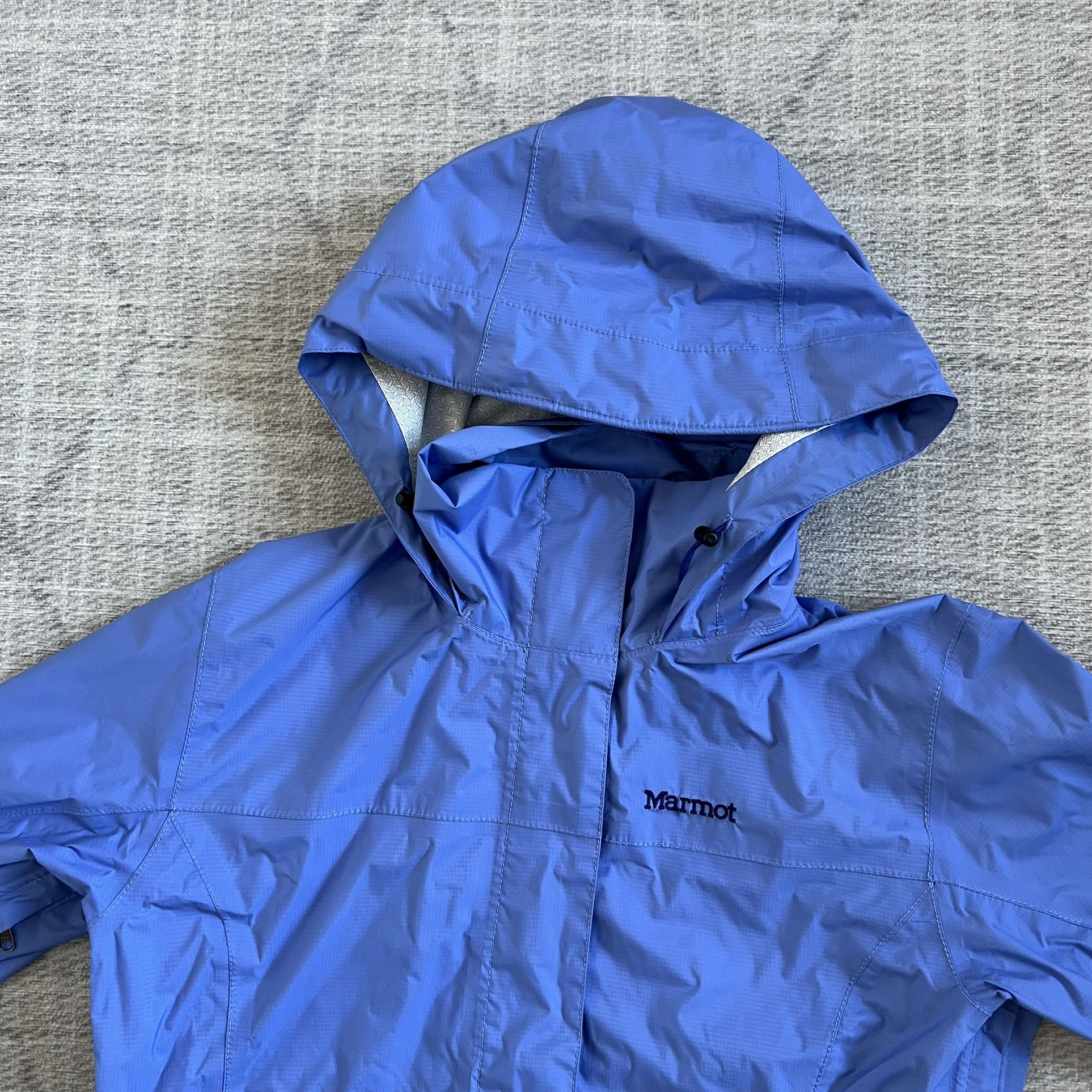 Avalanche Outdoor Ripstop Rain Jacket, Adjustable Anorak Rain Coat With Zipper Pockets