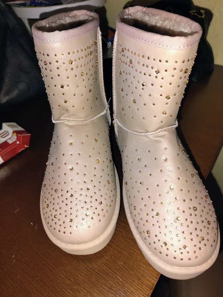 Pink Jewel Boots