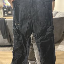 Boyfriend Pants With Bottom Ties