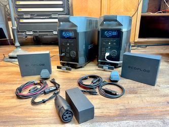 EcoFlow Delta Pro 3.6kWh LiFePO4 Power Station (2 Available) + EV Adapter Bonus