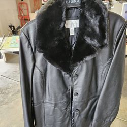 Leather Jacket. Size L. 