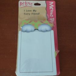 2000 USA CUSTOM DESIGNED HALLMARK ENSEMBLE PET LOVE MEMO PAD 80 CT 