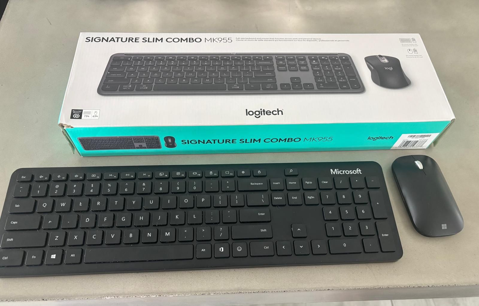 Microsoft signature slim combo MK955 .. Bluetooth keyboard and mouse … $50 Still Sells for over $100 online