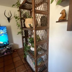 Rattan Book Shelf