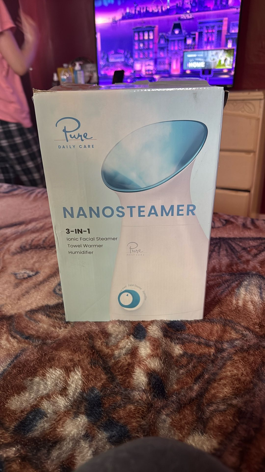 NANOSTEAMER 3-IN-1 Ionic FACIAL STEAMER towel Warmer Humidifier