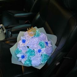 Beautiful bouquet of eternal flowers ready for pickup 