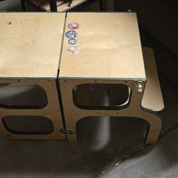 Toddler Table & Step Stool