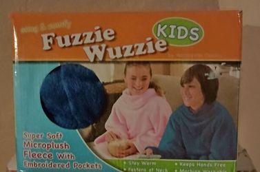 Fuzzie Wuzzie Kids Microplush Fleece Blanket Wrap