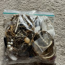 Mystery Gold Jewelry Bag