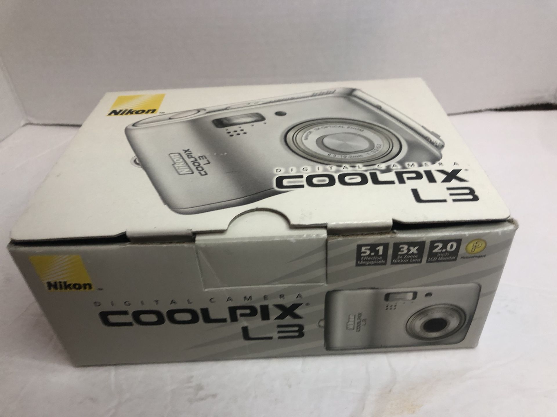 NEW Nikon Coolpix L3 5.1MP Digital Camera 3x Optical Zoom