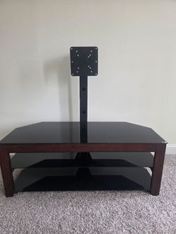 Glass tv stand