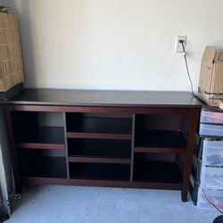 Brown bookcase