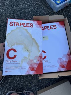 4 Reams _ Staples Copy Paper, 11" x 17", 20 lbs., White