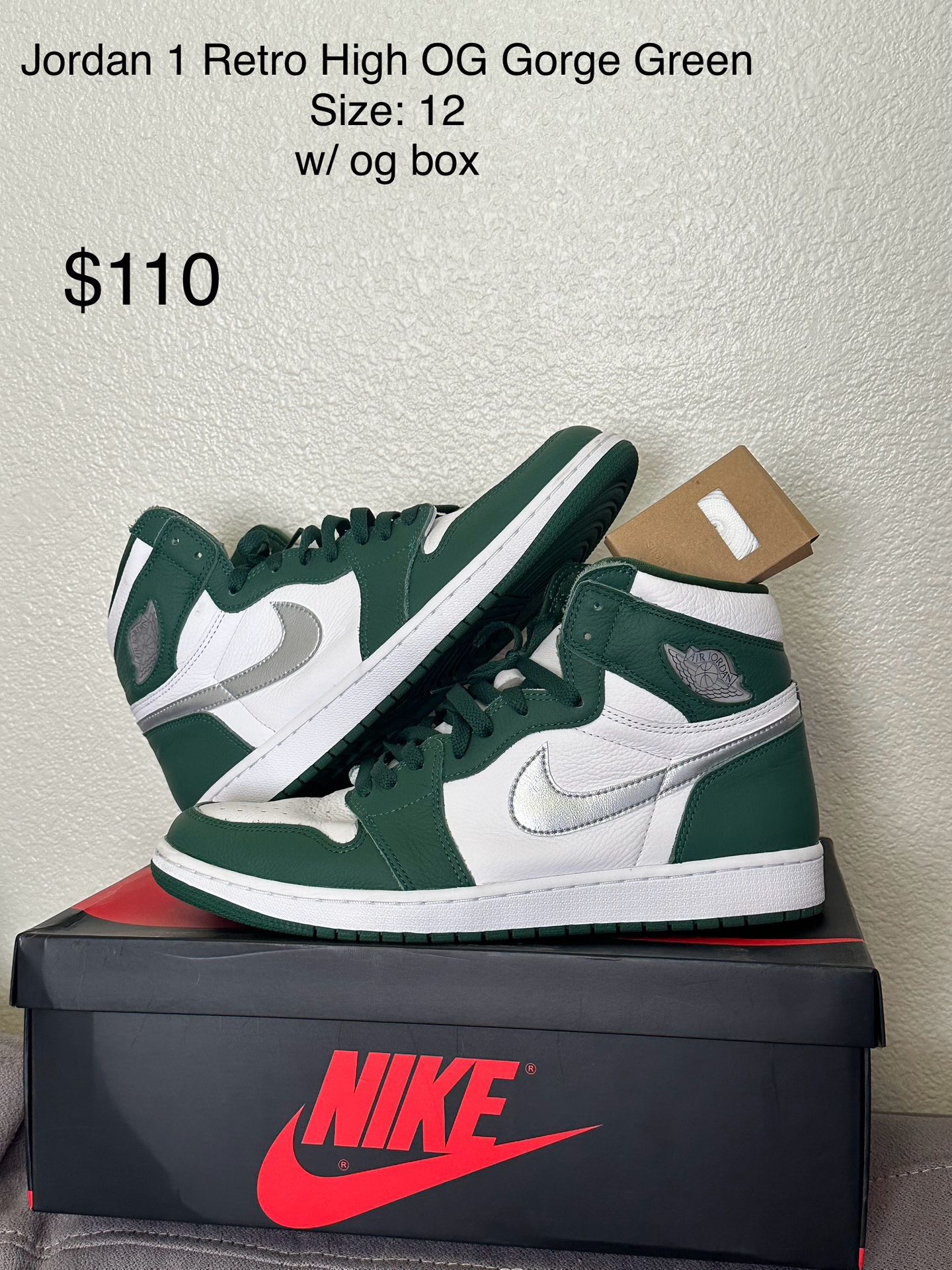 Jordan 1 Retro High OG Gorge Green