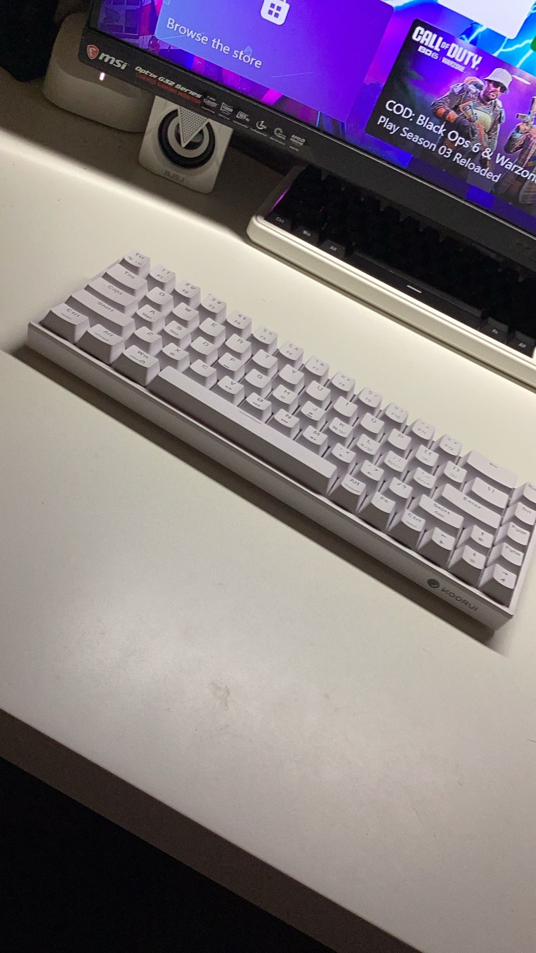 White Gaming Keyboard
