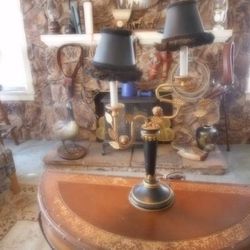 VINTAGE BRASS BIRD LAMP