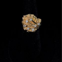 14K cocktail ring