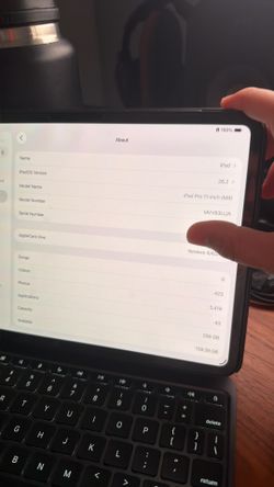 iPad Pro 11 inch (M4) with Apple keyboard case