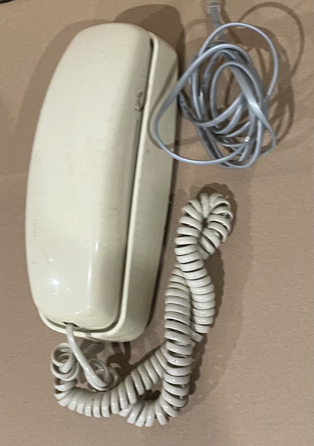 AT&T Vintage 210 Beige Push Button Phone Tested-Works ATT