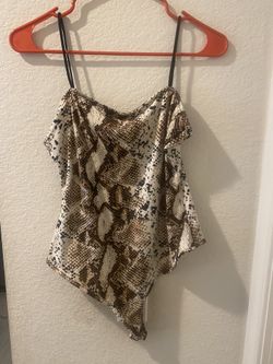 Snake Print Bodysuit