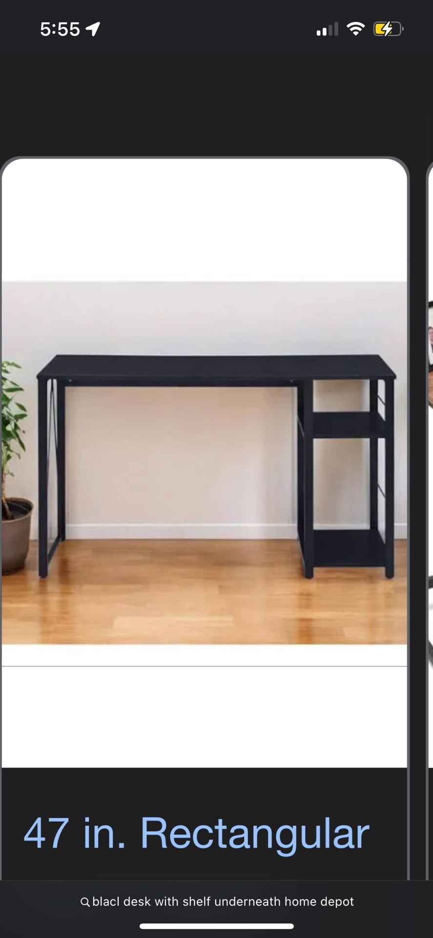 Unopened Black Desk