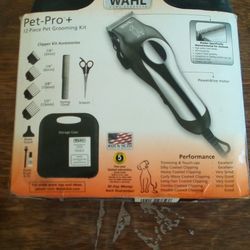 WAHL pet -pro 12piece pet Grooming Kit. Blade Specifically for animals.