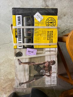 Golds gym vinyl 40lb dumbbell set