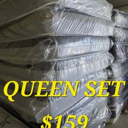 QUEEN BED AND BOX SPRING $159 DELIVER AVAILABLE 